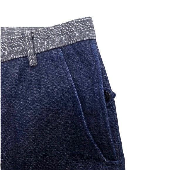 WOOYOUNGMI Denim Shorts in Dark Indigo Blue - Picture 4 of 8